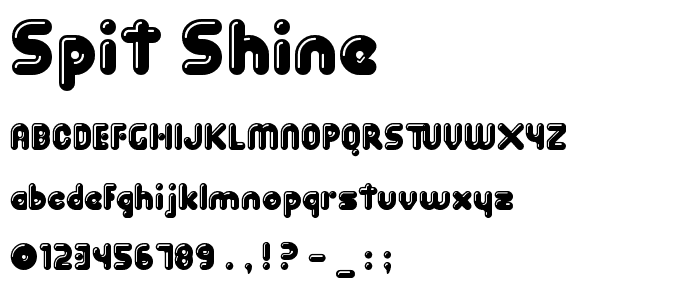 Spit Shine font